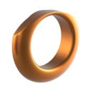 Rick’s Motorcycles – 'Good Guys 3' air Intake ring. Orange – H-D with Rick's 721018 or 721019 'Good Guys 3 Port Hole' air cleaner assemblies