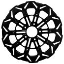 Kodlin by SBS, "V-Design" Brems rotor vorne L/R. Schwarz | vorne: 2023–2025 (NU) FLTRXSE
