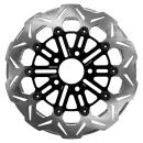 Kodlin by SBS, "V-Design" Brems rotor hinten. Schwarz | Passend: hinten: 2008–2026 Touring