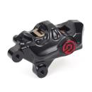 Brembo 484 Bremssattel links schwarz – vorne: 00-14 Softail (außer FXSTS); 00-17 Dyna; 00-07 FLT/Touring; 00-13 XL Sportster; 02-05 V-Rod (außer VRSCR)