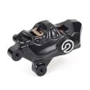 Brembo 484 Bremssattel links schwarz – vorne: 00-14 Softail (außer FXSTS); 00-17 Dyna; 00-07 FLT/Touring; 00-13 XL Sportster; 02-05 V-Rod (außer VRSCR)