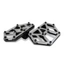 Kodlin NXL Mini-Trittbretter. Schwarz / Edelstahl | Passend: Modelle mit passenden Trittbrettadaptern