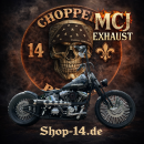 MCJ - 2 in 1 Hot Rod Komplett Anlage in Chrom oder Schwarz mit EG Erlaubnis - FÜR SOFTAIL FAT BOY 1340 EVO