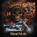 PENZL AUSPUFFANLAGE FÜR - Harley-Davidson - Dyna Wide Glide (FXDWG) - Motor Evolution/TC88/TC96/TC103 - Baujahr 1984 bis 2017 - mit manuelle oder elektronische Steuerung