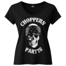 CnP Black Bandana Skull DAMEN  - Shirt Schwarz Totenkopf  Motorrad