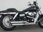 MCJ - 2 in 2 Royal in Chrom oder Schwarz mit Endkappen wählbar - DYNA 1690 Model 2017 (STREET BOB - LOW RIDER)