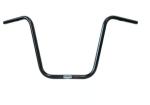1" Apehanger 40cm Höhe in Schwarz für Harley-Davidson® 08–24  E-Gas mit Risern mit 1 Zoll Innendurchmesser (NU)