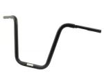 1 1/4 Zoll Apehanger 16 Zoll Rise, schwarz für Harley-Davidson® 82-22 (außer 08-22 E-Gas & 88-11 Springer) mit Risern für 1,25"-Lenker (NU)