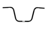 1" Apehanger 3-Loch-Ausführung 31cm Höhe in Schwarz für Harley-Davidson® 82-22 (außer 08-22 E-Gas und 88-11 Springer-Modelle) mit Risern für 1" Lenker