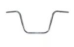 1" Apehanger 3-Loch-Ausführung 31cm Höhe in Chrom für Harley-Davidson® 08–24 E-Gas mit Risern mit 1 Zoll Innendurchmesser