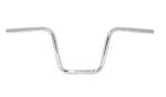 1" Apehanger 3-Loch-Ausführung 25cm Höhe in Chrom Narrow-Style für Harley-Davidson® 82-22 H-D (außer 08-22 mit E-Gas und 88-11 Springer-Modelle) mit Risern für 1" Lenker