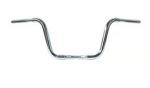 1 1/4 Fat Zoll Apehanger 25cm Höhe,3-Loch-Ausführung in Chrom für Harley-Davidson® 82-22 (außer 08-22 E-Gas & 88-11 Springer) mit Risern für 1"