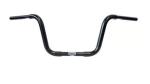 1 1/4 Fat Zoll Apehanger 25cm Höhe,3-Loch-Ausführung in Schwarz für Harley-Davidson® 82-22 (außer 08-22 E-Gas & 88-11 Springer) mit Risern für 1"