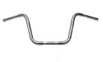 1 1/4 Fat Zoll Apehanger 25cm Höhe,3-Loch-Ausführung in Chrom für Harley-Davidson® 82-24 mit mechanischem Gaszug & E-Gas (außer 88-11 Springer-Modelle) für Riser mit 1 Zoll Innendurchmesser