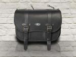 MCJ Vintage Black Bag  Seitentasche Leder mit Halterung für Harley , Royal Enfield, Victory, Kawasaki, Triumph: Bonneville.