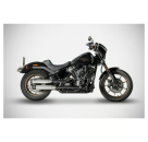Zard - Overlapped' 2-2 slip-on mufflers. Plain - für Harley-Davidson® 18-24 Softail (excl. Breakout, Fat Boy) Auspuffanlage Auspuff