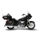 Zard - Racing Slip-Ons with Black Alu End Caps. Polished - für Harley-Davidson® 17-20 Touring Auspuffanlage Auspuff