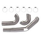 Zard, header heat shield set. Polished - für Harley-Davidson® 21-23 FLT/Touring with 982536 or 982537 exhaust system