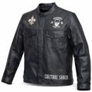 Choppers n Partys Lederjacke gelocht Echtes Leder Biker