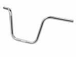 1" Apehanger 3-Loch-Ausführung 31cm Höhe in Chrom für Harley-Davidson® 82-22 (außer 08-22 E-Gas und 88-11 Springer-Modelle) mit Risern für 1" Lenker