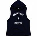 CnP Choppers n Partys Ärmelloses Kapuzen Sweat Shirt Hoodie Schwarz Biker Motorrad