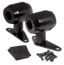 0,750" in Schwarz Abnehmbare Hardbody-Frontkotflügelhalterungen für Wide Custom Springergabel - Frontfender Halterung für Springergabel 0,750 Zoll in Schwarz
