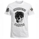 CnP Choppers n Partys - White Bandana Skull (Herren) T-Shirt Weiss