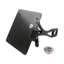 Cult-Werk, seitliche Kennzeichenhalterung, schwarz. Deutschland für Harley-Davidson® Dyna 15-17